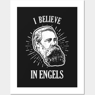 I Believe In Friedrich Engels | Funny Communist Socialist Posters and Art